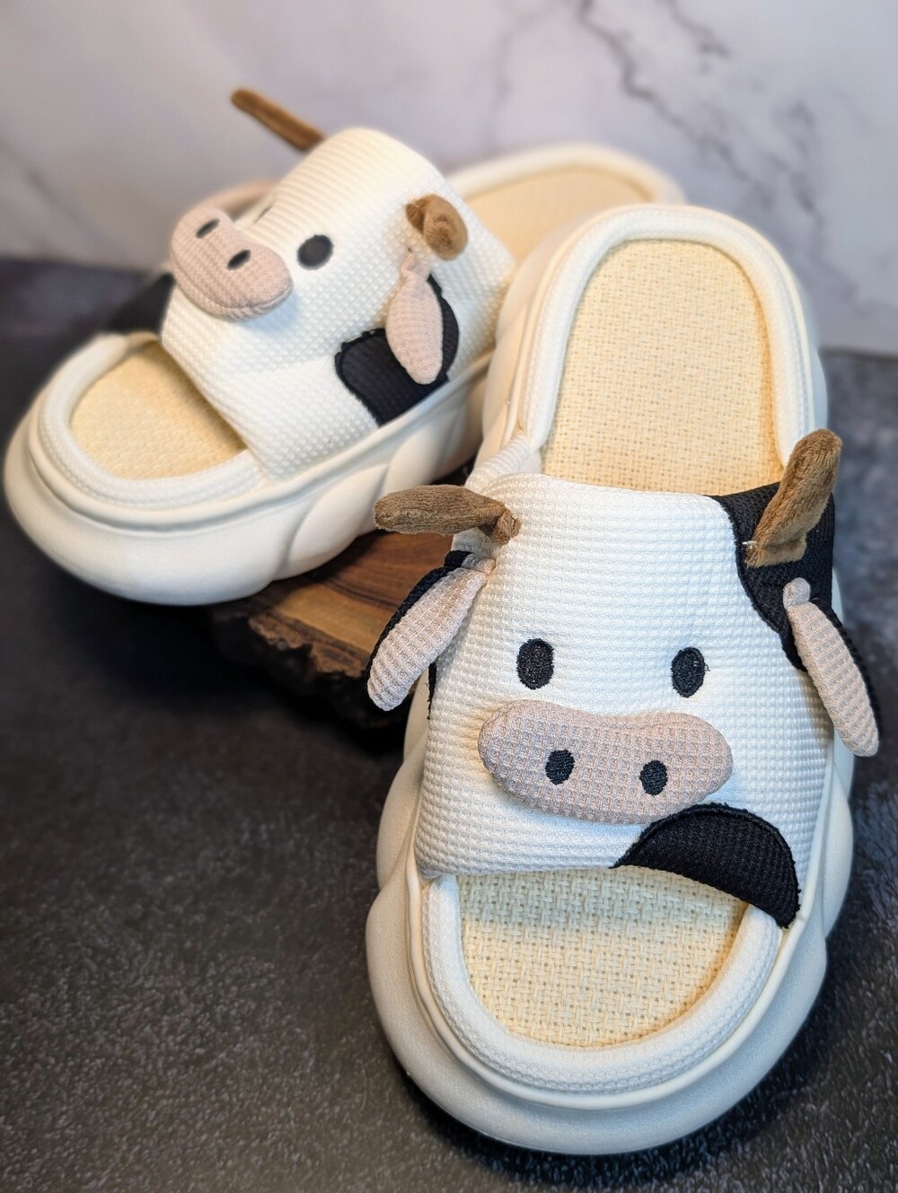Cow Indoor/Outdoor Slip-Ons Unisex